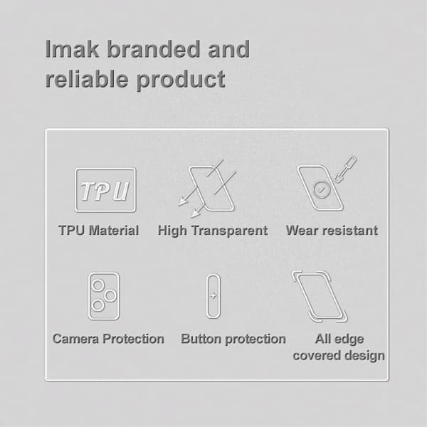 Imak UX-5 suojus Huawei Mate 60:lle - Läpinäkyvä Transparent