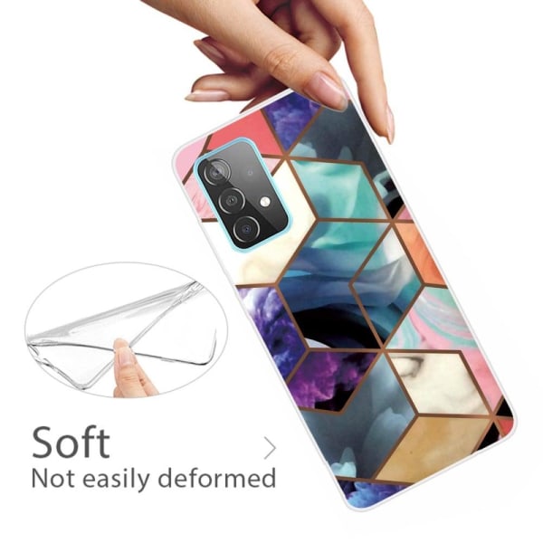 Marble Samsung Galaxy A53 5G Etui - Farverig Terning Tile Multicolor