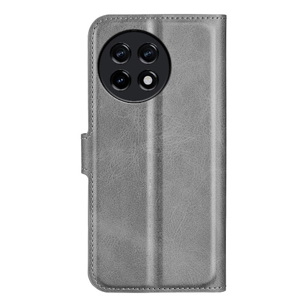 Læderetui med Pung til OnePlus 11R / Ace 2 - Grå Silver grey