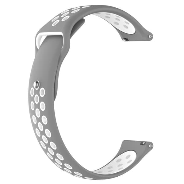 Huawei Watch Gt 22m Klokkereim Av Silikon - Grå / Hvit Multicolor