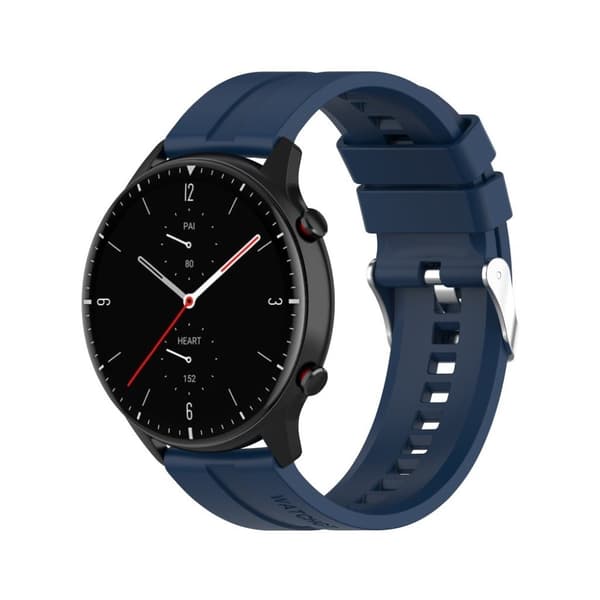 22 mm silikoneurrem til Amazfit-enheder - Mørkeblå Blue