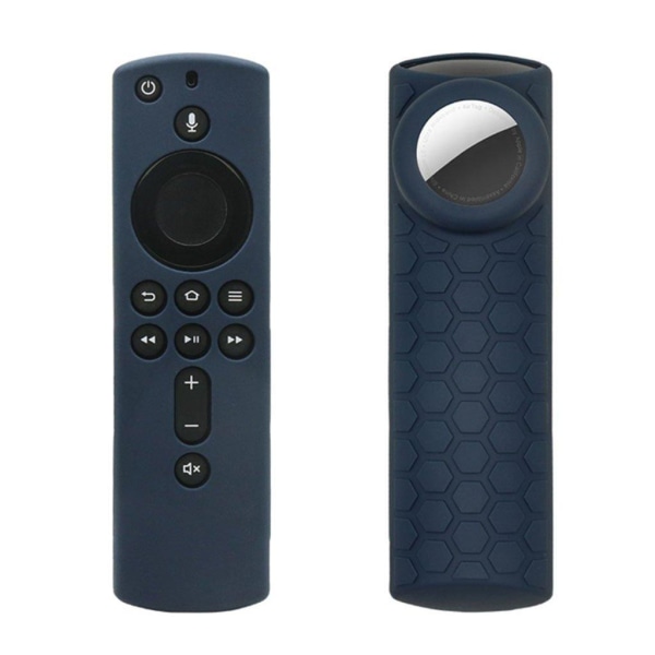 2-i-1 unik fjernbetjening silikone cover Amazon Fire TV Stick 4K Blue
