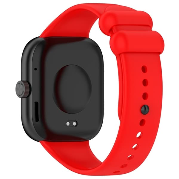 Xiaomi Redmi Watch 4 / Mi 8 Pro silikoneurrem med sort spænde - Rød Red
