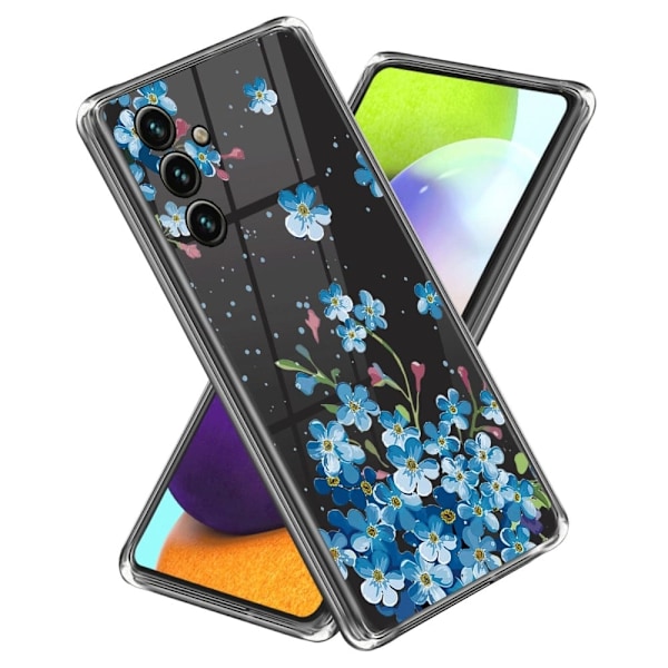 Deco Samsung Galaxy A34 5G skal - Blå Blomma Blå