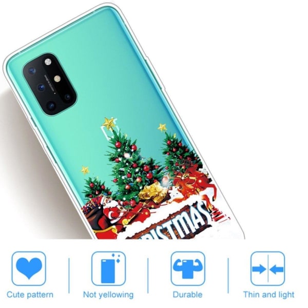 Christmas OnePlus 8T case - Tree and Santa Claus Green