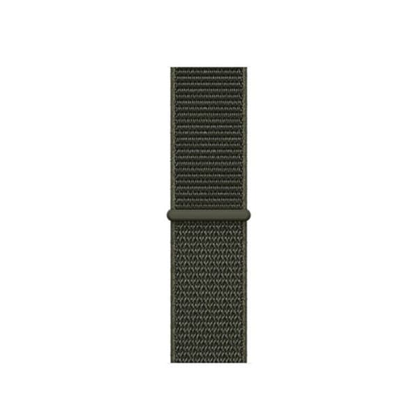 Apple Watch Series 5 40mm solid color nylon klockarmband - army grön Grön