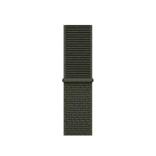 Apple Watch Series 5 40mm solid farve nylon urrem - Militærgrøn Green
