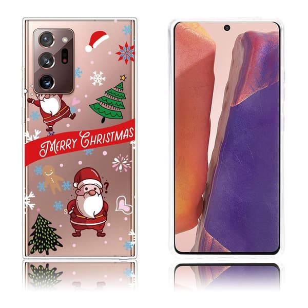 Samsung Galaxy Note 20 Ultra-etui til jul - Træ Og To Julemænd Multicolor