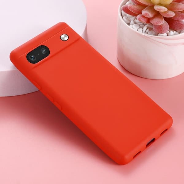 Matta nestesilikoninen kuori Google Pixel 7a - Punainen Red