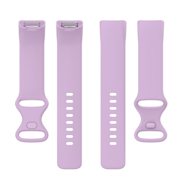 Fitbit Charge 5 yksinkertainen silikonikellon hihna - Vaaleanvioletti Purple