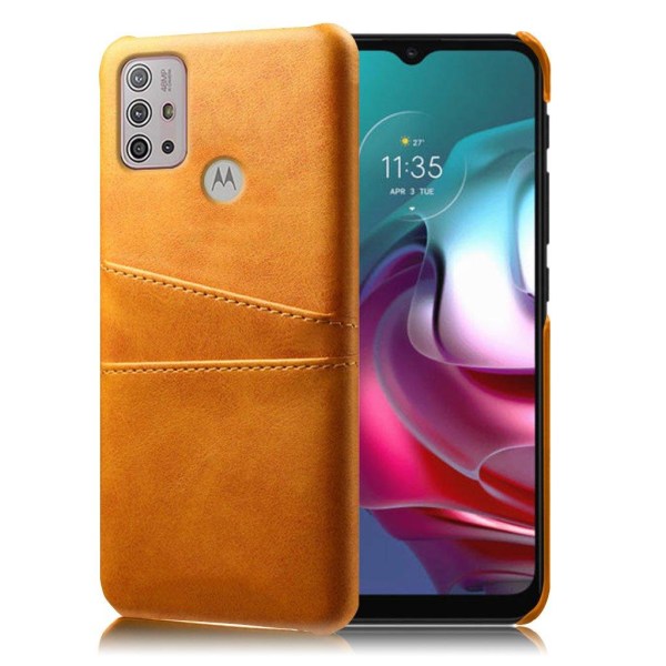 Dual Card Etui Motorola Moto G30 / G10 - Orange Orange