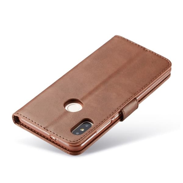 Lc.Imeeke Xiaomi Redmi Note 6 Pro Skinnetui - Mokka Brown
