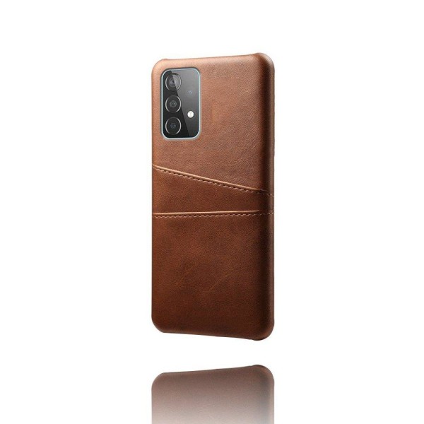 Dual Card Etui Samsung Galaxy A52 5G - Brun Brown