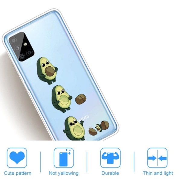 Deco Samsung Galaxy A31 kuoret - Avokado Multicolor