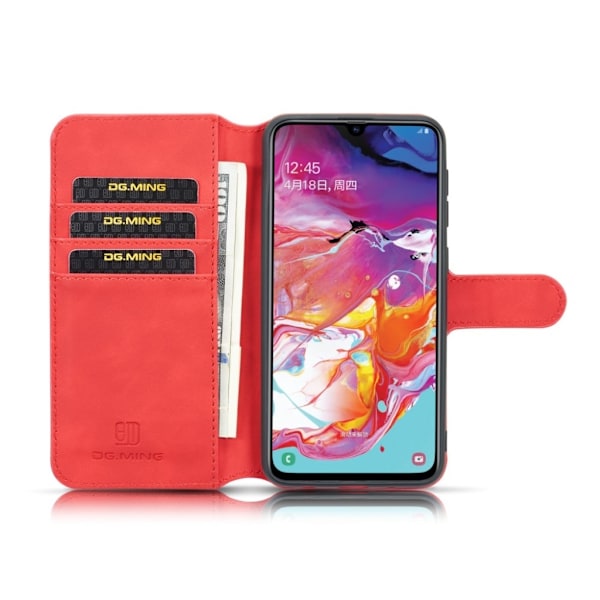 DG.MING Samsung Galaxy A10 Retro kotelot - Punainen Red