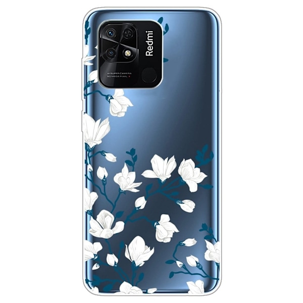 Deco Xiaomi Redmi 10C Etui - Magnolias White