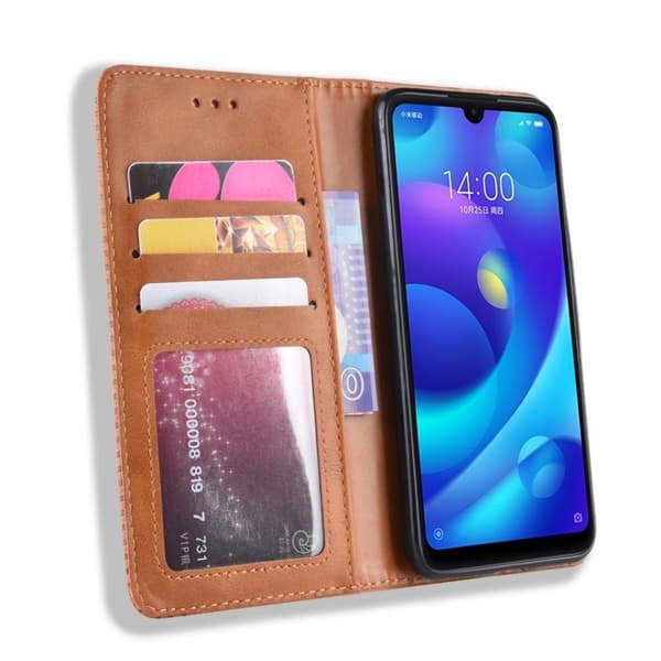 Bofink Vintage Xiaomi Redmi Note 7 / Xiaomi Redmi Note 7S / Xiaomi Redmi Note 7 Pro nahkakotelo - Ruskea Brown
