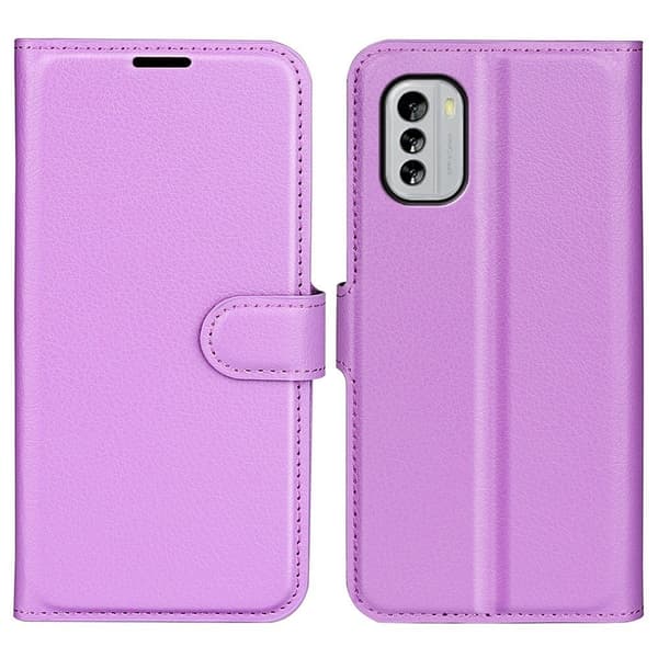 Klassisk Nokia G60 Flip Etui - Lilla Purple