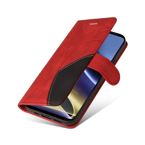 Tekstureret Læder Etui med Strop TilMotorola Moto G51 5G - Rød Red