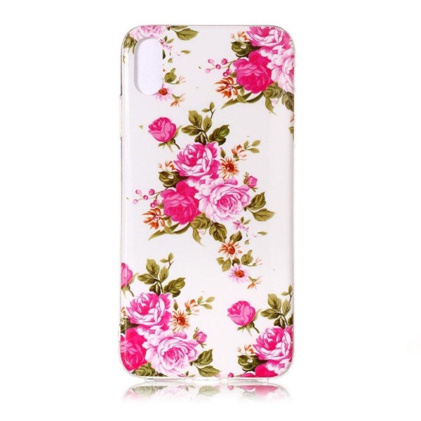 iPhone 9 Plus mobilskal silikon tryckmönster självlysande - Färg Rosa