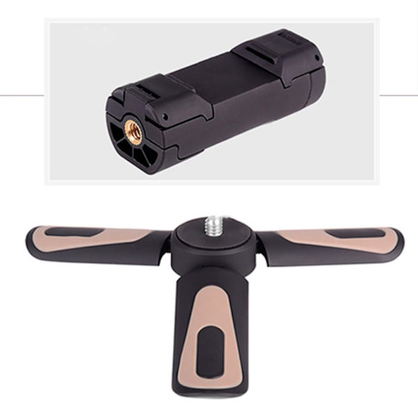Universal mini foldbar telefonholder skrivebordsstativ - Khaki Brown