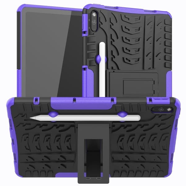 Dækmønstret kickstand-etui til Huawei MatePad 10.4 - Lilla Purple