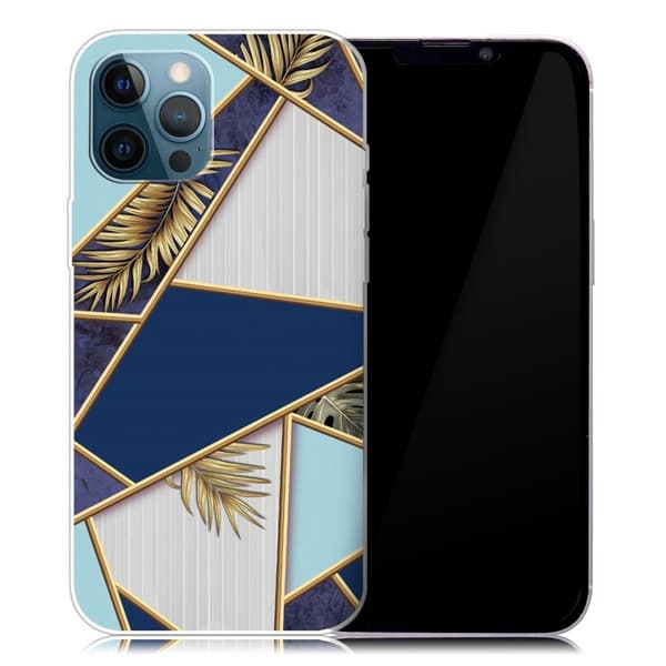 Marmordesign iPhone 13 Pro Max deksel - Fragment Av Farge Og Vinranke Multicolor