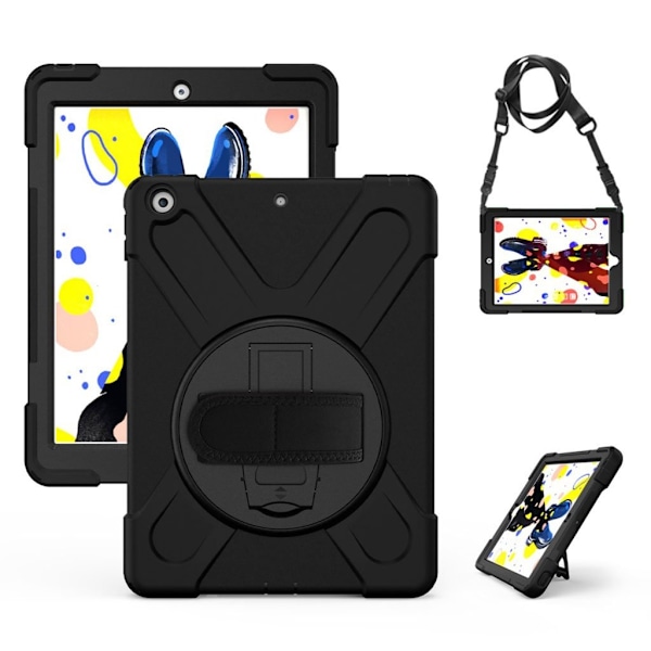 iPad 10.2 (2019) X-Shape hybrid etui - Sort Black