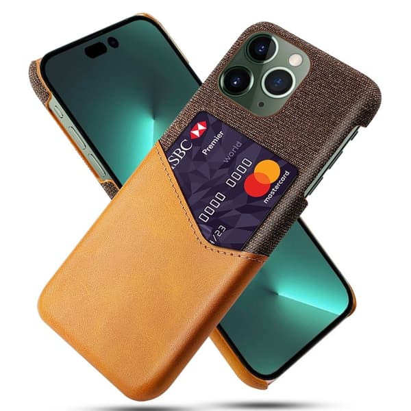 Bofink iPhone 14 Pro Max skal med korthållare - Orange Orange