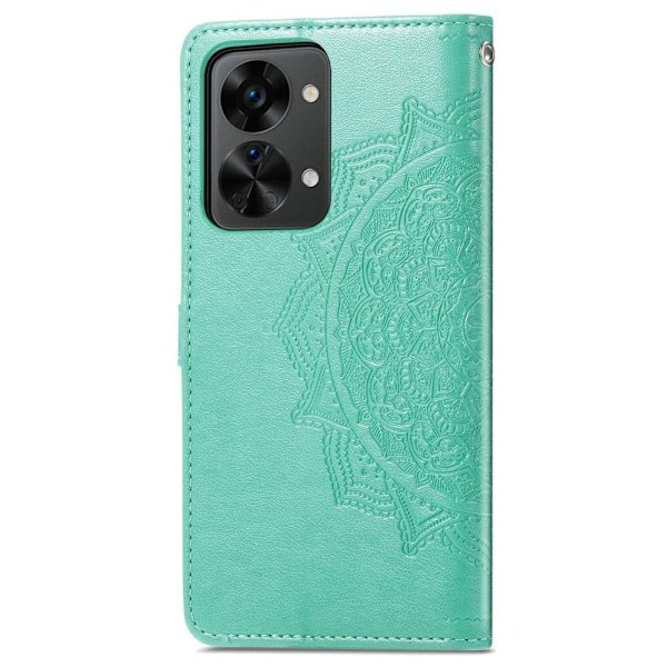 Mandala läder OnePlus Nord 2T fodral - Grön Grön