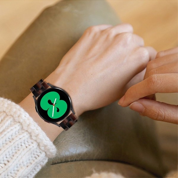 20mm Garmin Vivomove 3 hartsikellon hihna - Suklaata Brown