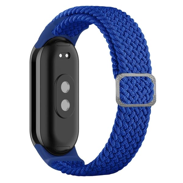 Xiaomi Smart Band 8 elastisk nylonflätad stilrem - Blå Blå