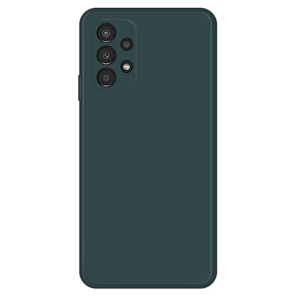 Skråt gummicover mod fald til Samsung Galaxy A13 4G - Sortliggrøn Green