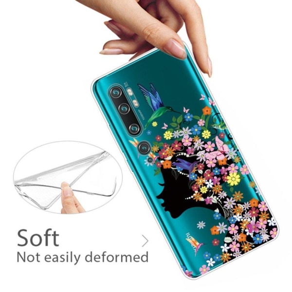 Deco Xiaomi Mi CC9 Pro / Xiaomi Mi Note 10 skal - Blommig Flicka multifärg