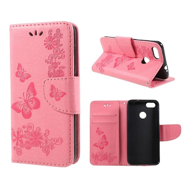 Huawei P9 Lite Mini trendikäs suojakotelo - Pinkki Pink