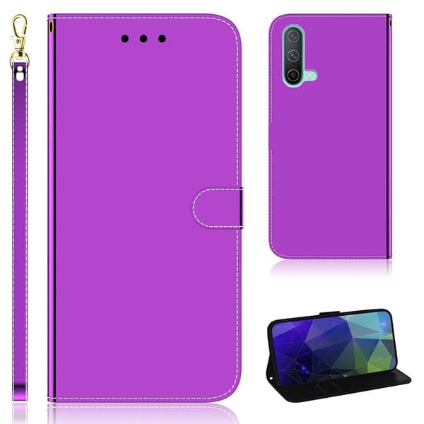 Mirror OnePlus Nord CE 5G flip-etui - Lilla Purple