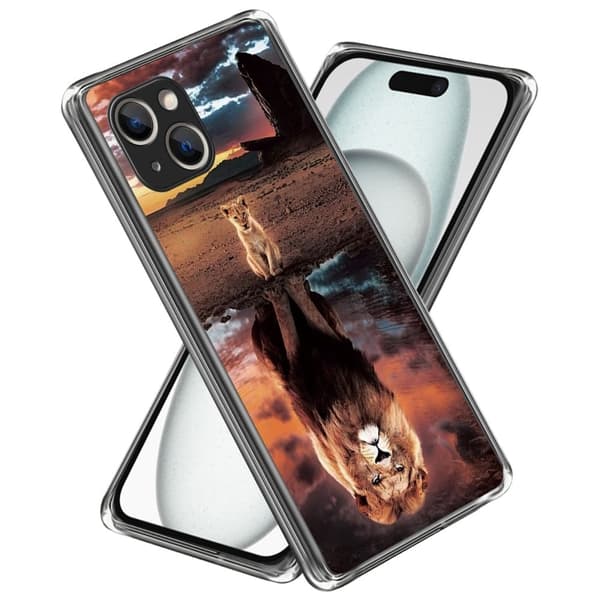 Deco iPhone 15 Plus kotelot - Leijona Brown