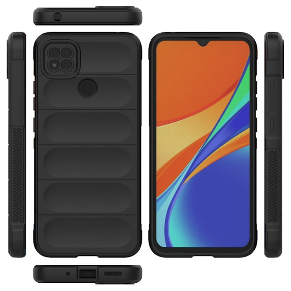 Mjukt greppformat Xiaomi Redmi 9C skal - Silver/Grå Silvergrå