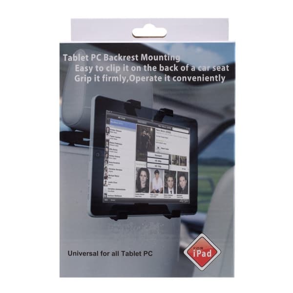 Universell 360-graders roterbar bakseteholder Black
