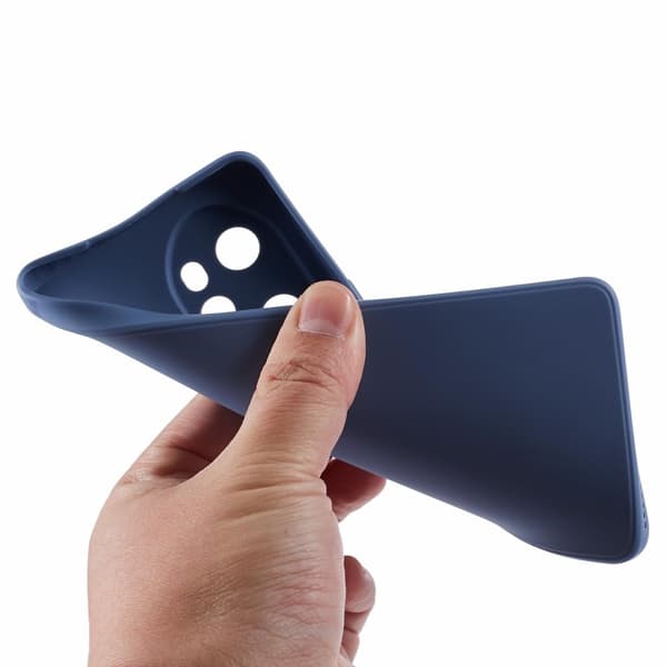 Mikrofiberfôret deksel i mykt gummi for Honor 100 Pro - Lavendelgrå Silver grey