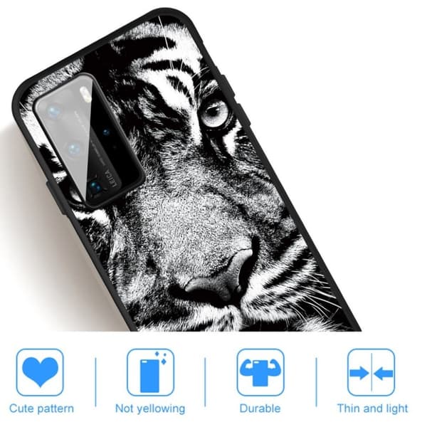 Imagine Huawei P40 deksel - tiger ansikt Multicolor