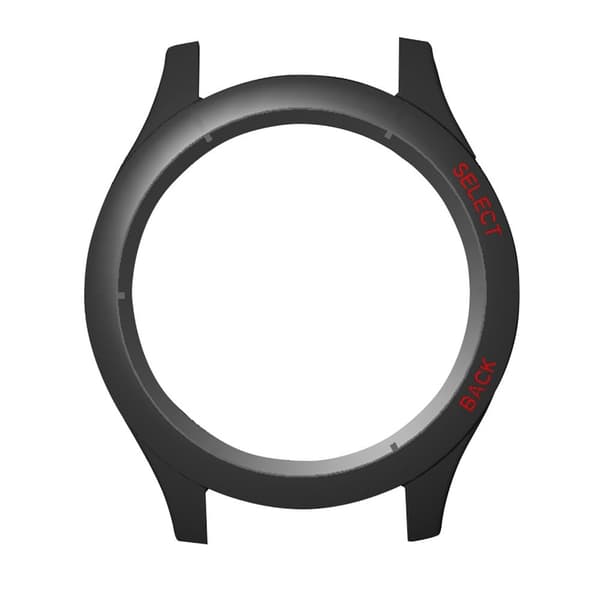 Huami Amazfit Cheetah Pro Frame Cover urbeskyttelse - Sort + Rød Black