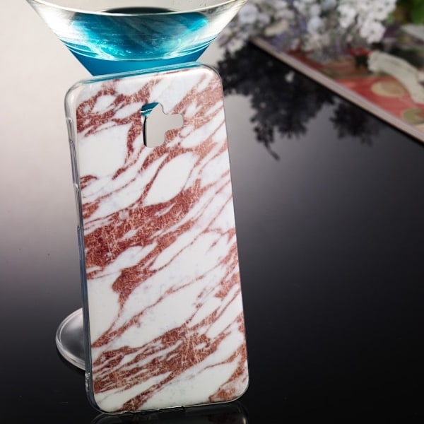 Marmormotiv Samsung Galaxy J6 Plus (2018) skal - Stil E Brun