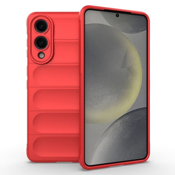 Samsung Galaxy S25 Edge Case Anti-Drop Soft Flexible Rugged telefonbagcover - Rød Red