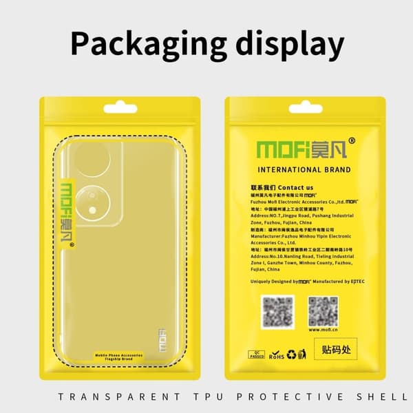 MOFI Honor X7b slim shield deksel - Transparent Transparent