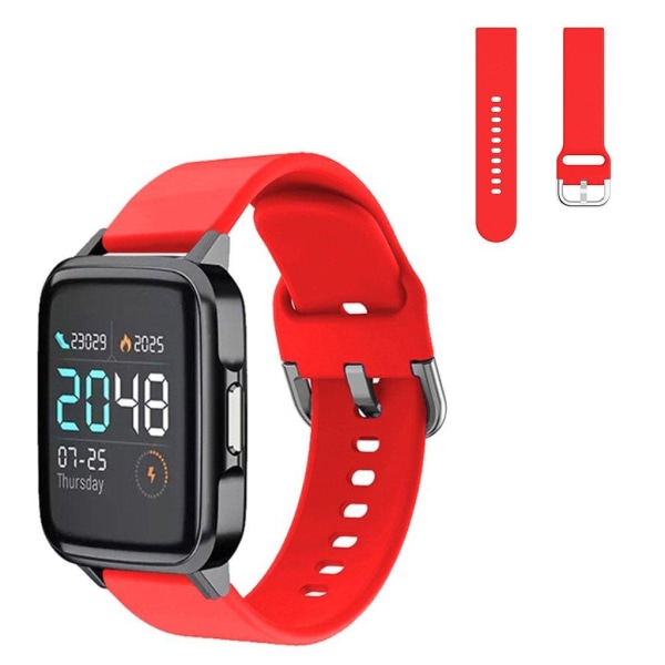 Haylou SmartWatch comfort silicone watch band - Red Size: L Röd