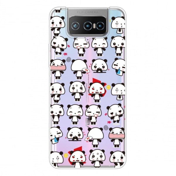 Deco ASUS Zenfone 7 Pro case - Little Pandas White