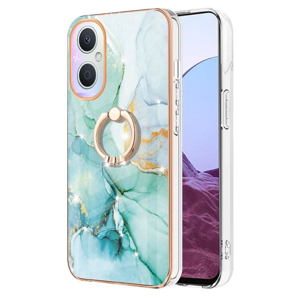 Marble Patterned Suojakuori With Ring Holder For OnePlus Nord N2 Green