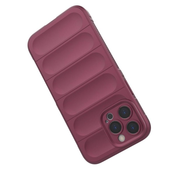 Mjukt greppformat iPhone 13 Pro Max skal - Röd Röd