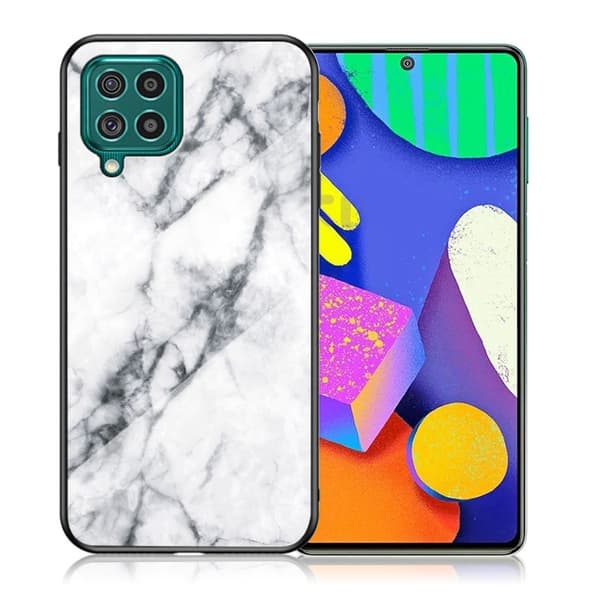 Fantasy Marble Samsung Galaxy F62 Deksel - Hvit White